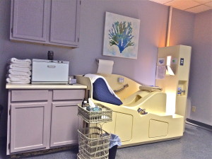 Our Serene Colon Hydrotherapy Room Featuring the Angel Of Water Colon Hydrotherapy Device